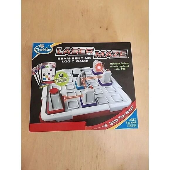 Laser Maze Beam Bending Logic Game ThinkFun Ages 8-adult 60 Challenges Complete - Picture 1 of 3